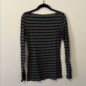 Striped Gray Women's Top